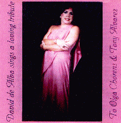 David de Alba's "Loving Tributes..." CD cover and link to his website.
