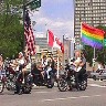 http://www.stonewallsociety.com\images\Pics Denver Pride\Flags Start Parade.jpg (51705 bytes)