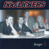 "Huge" CD cover and link to the Bootlickers' website.