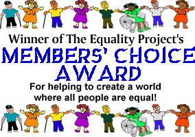 Winner of the Equality Project Member's Choice Award