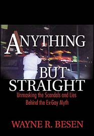 Wayne Besen's "Anything But Straight" cover and link to the website.